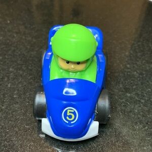 Little People Race Car Green Helmet Boy